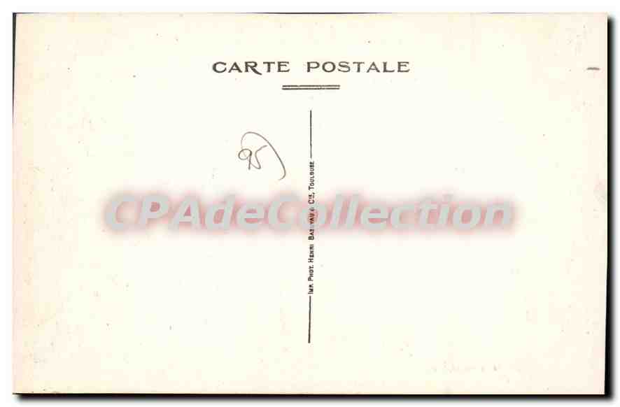 CPA Ilse Adam La Table De Cassan — Back