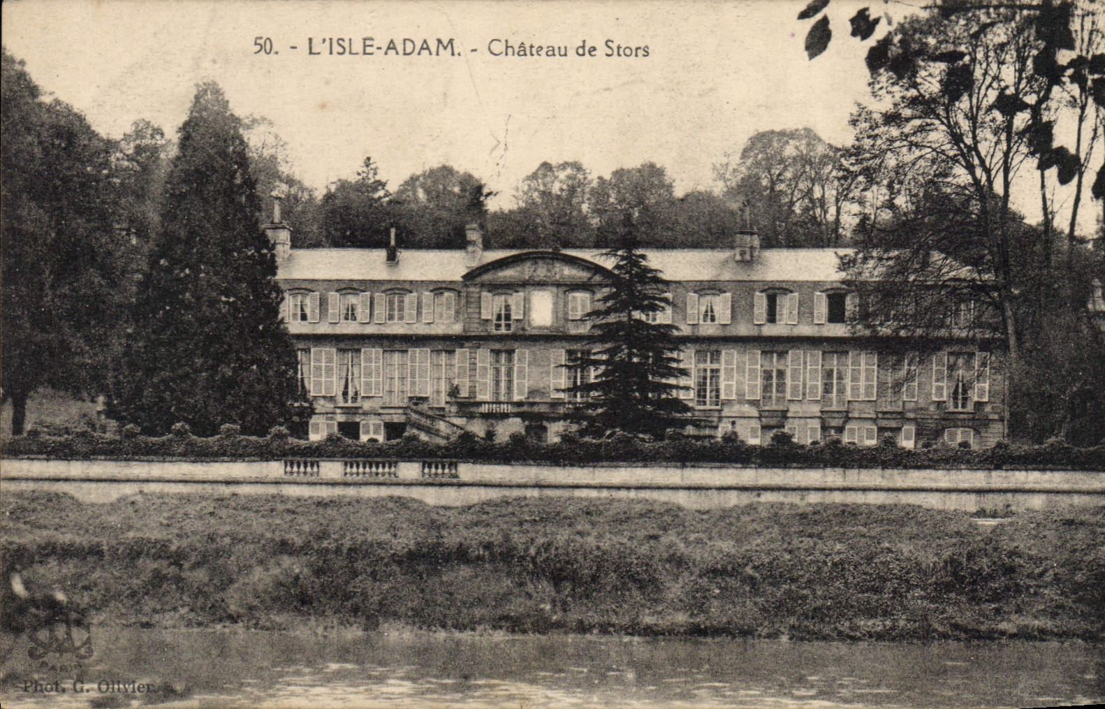 L'Isle-Adam - Castillo de Stors — Foto. G. Olivier, n°50 - Anverso