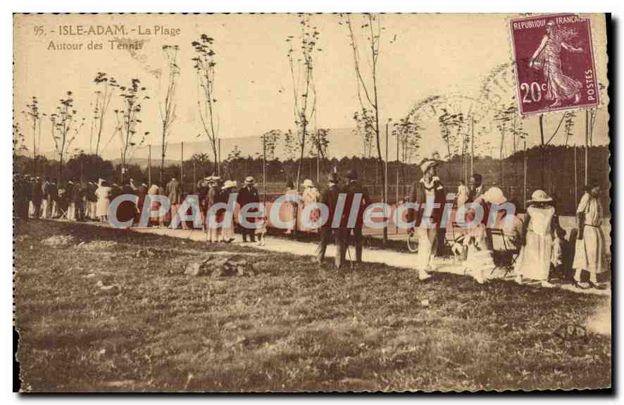 Isle-Adam - La Plage. Autour des Tennis — Imp. Phot. 'L'Écho' Paris, n°95