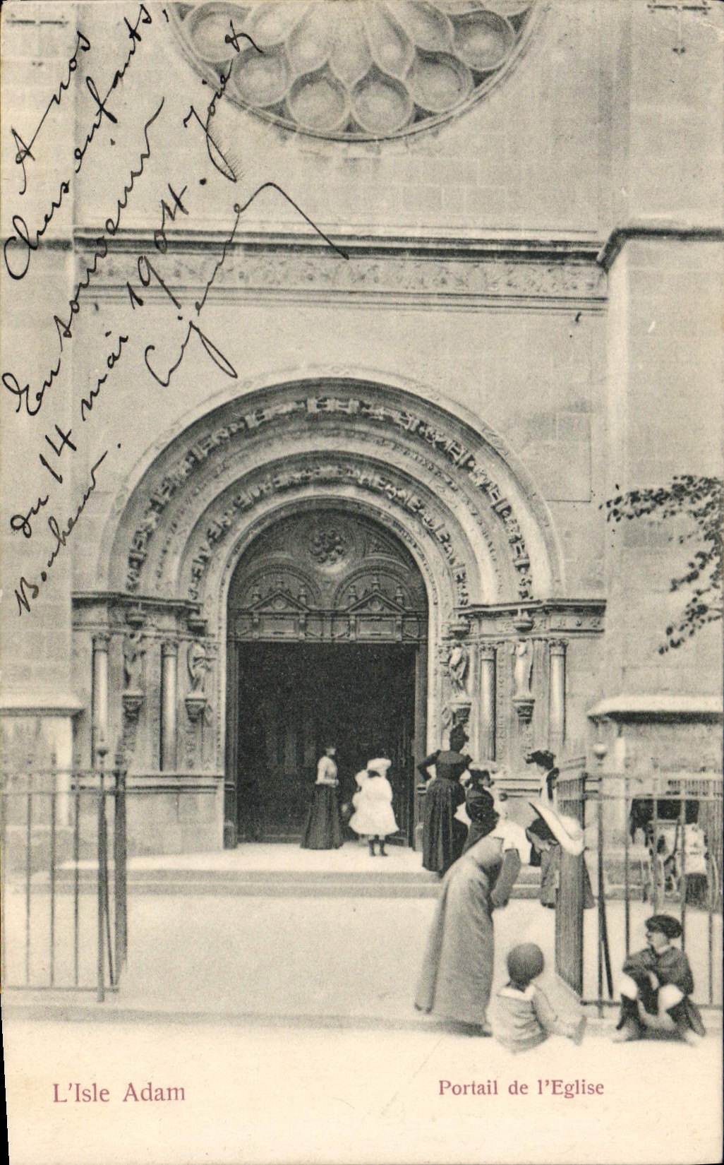 Portal der Kirche — L'Isle Adam — Ausgabe Tríanon Nr. 1727