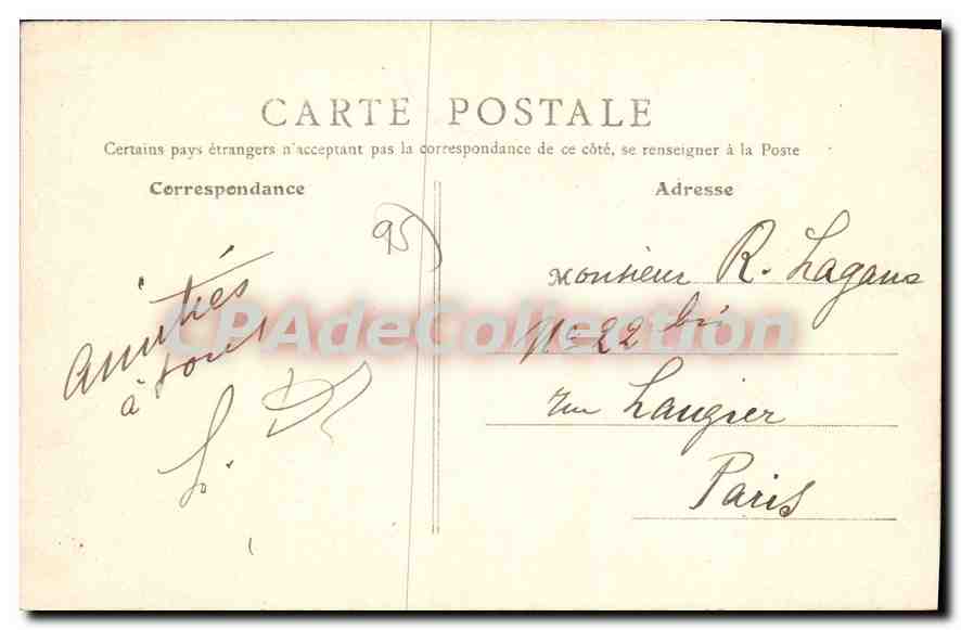 CPA Pontoise Le Pont Du Chemin De Fer — Rückseite
