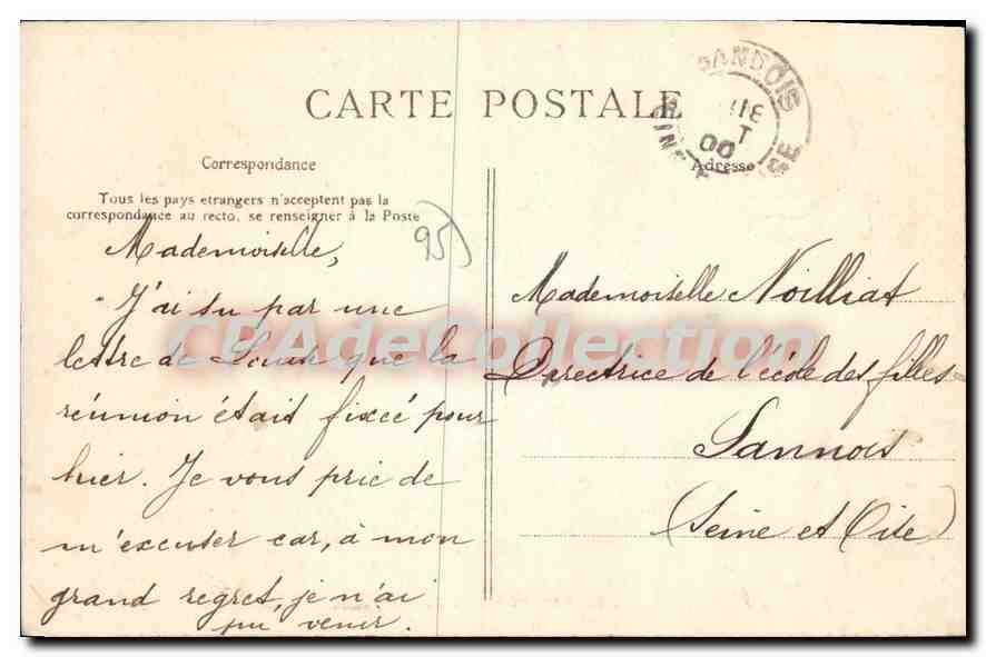 Pontoise — Jardin public — C. L. C. Busthe Gris — Reverso