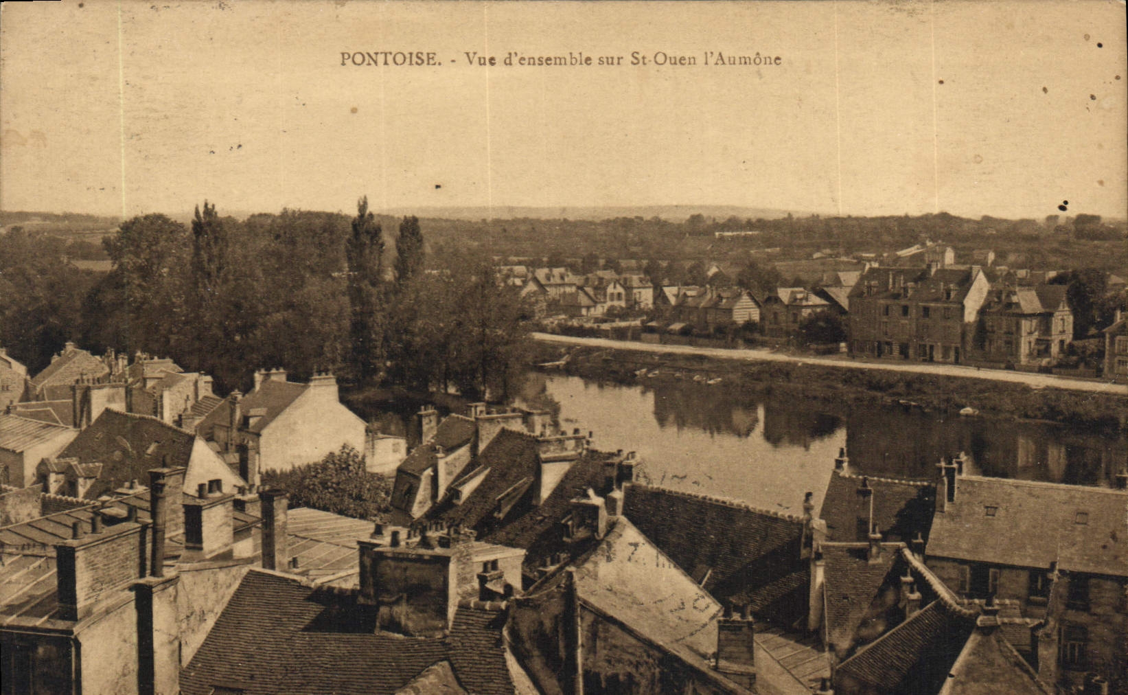 Pontoise - Vue d'ensemble sur St-Ouen l'Aumône