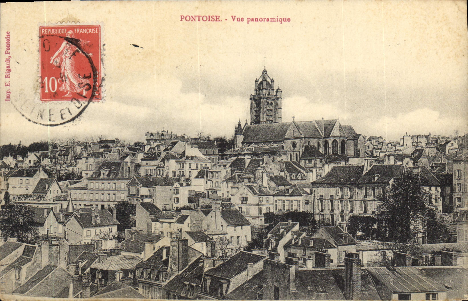 Pontoise - Vue panoramique — E. Rigault, Pontoise