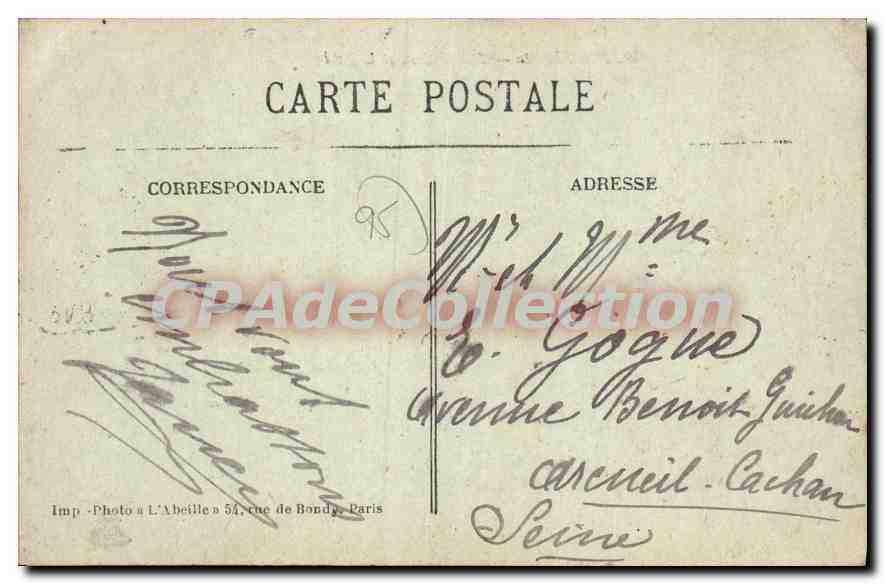 Pontoise — L'Hôtel-Dieu et le Quai — L'Abéille, Paris — Rückseite