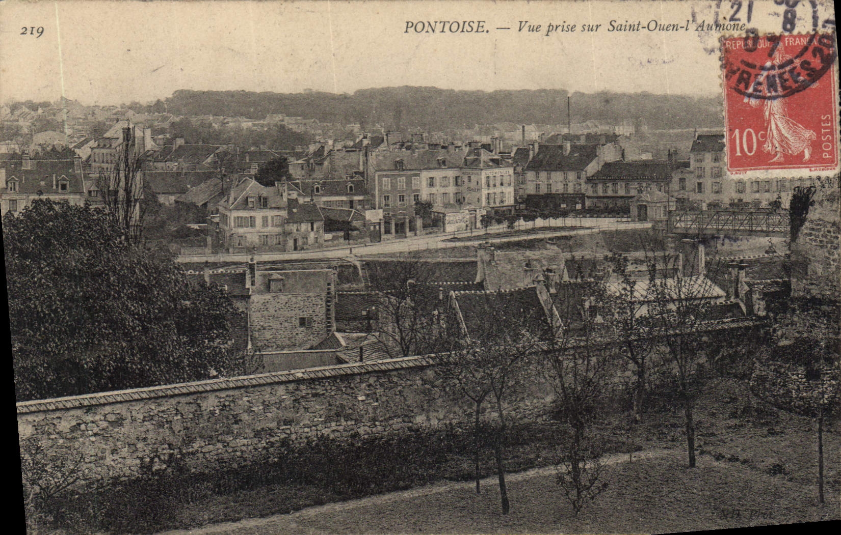 CPA Pontoise Vue Prise Sur Saint Ouen l'aumone