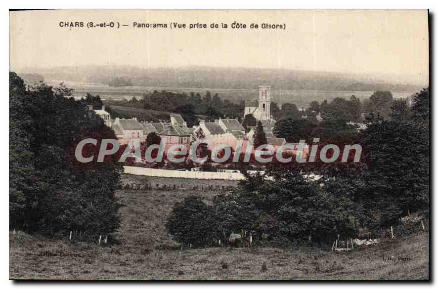 CPA Chars Panorama Vue Prise De La cote de Gisors