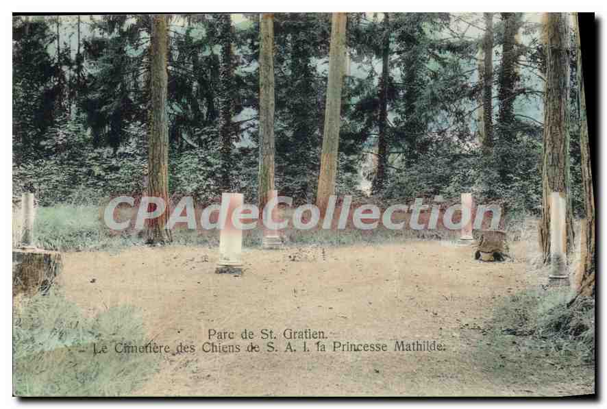 CPA St Gratien Le cimetière des chiens La Princesse Mathilde