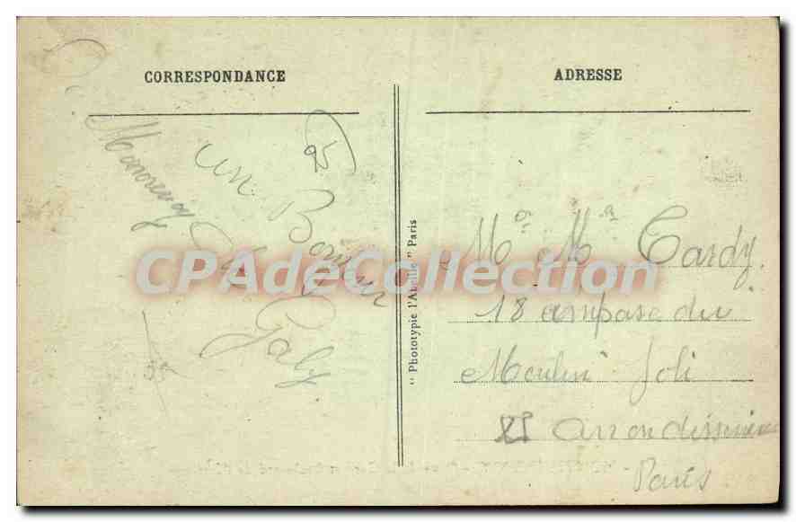Montmorency — Place de la Gare et Boulevard de l'Ermitage — L'Ascelle, Paris, n°7 — Verso