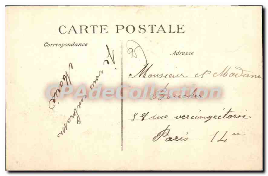 CPA Valmondois La Montee Des Friches — Back