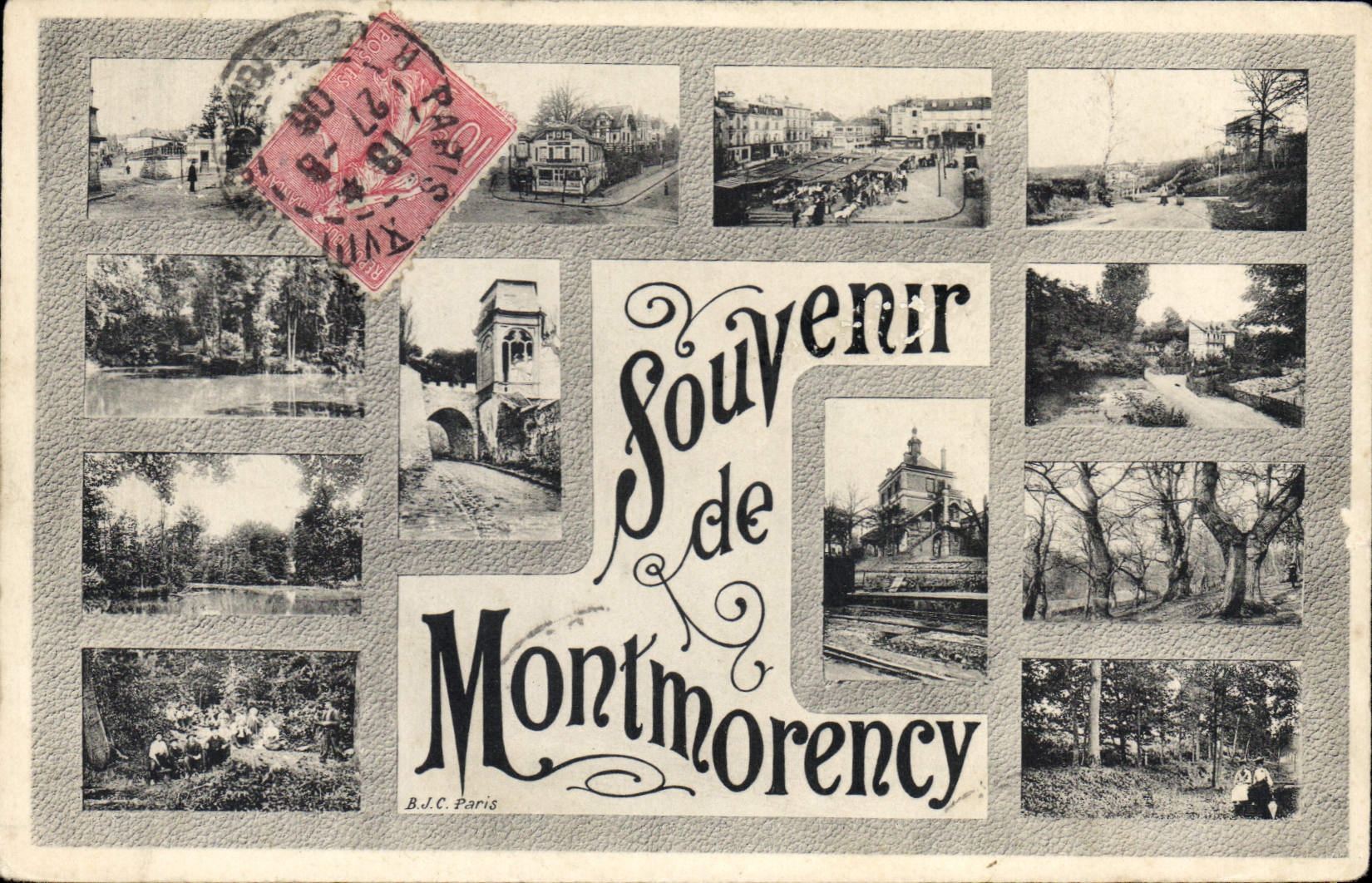 CPA Souvenir De Montmorency