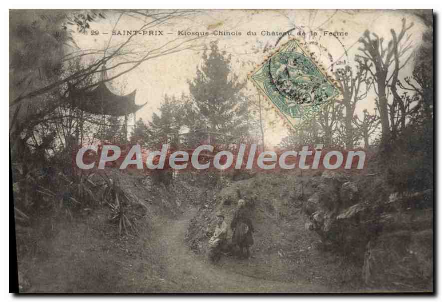 CPA Saint Prix Kiosque Chinois Du Chateau De La Ferme