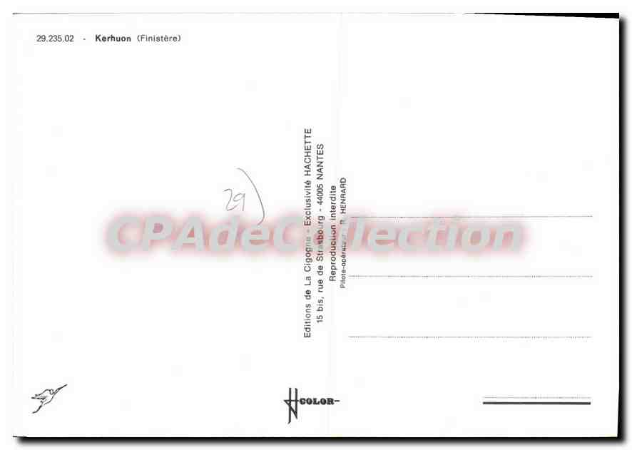 CPSM Kerhuon — Verso