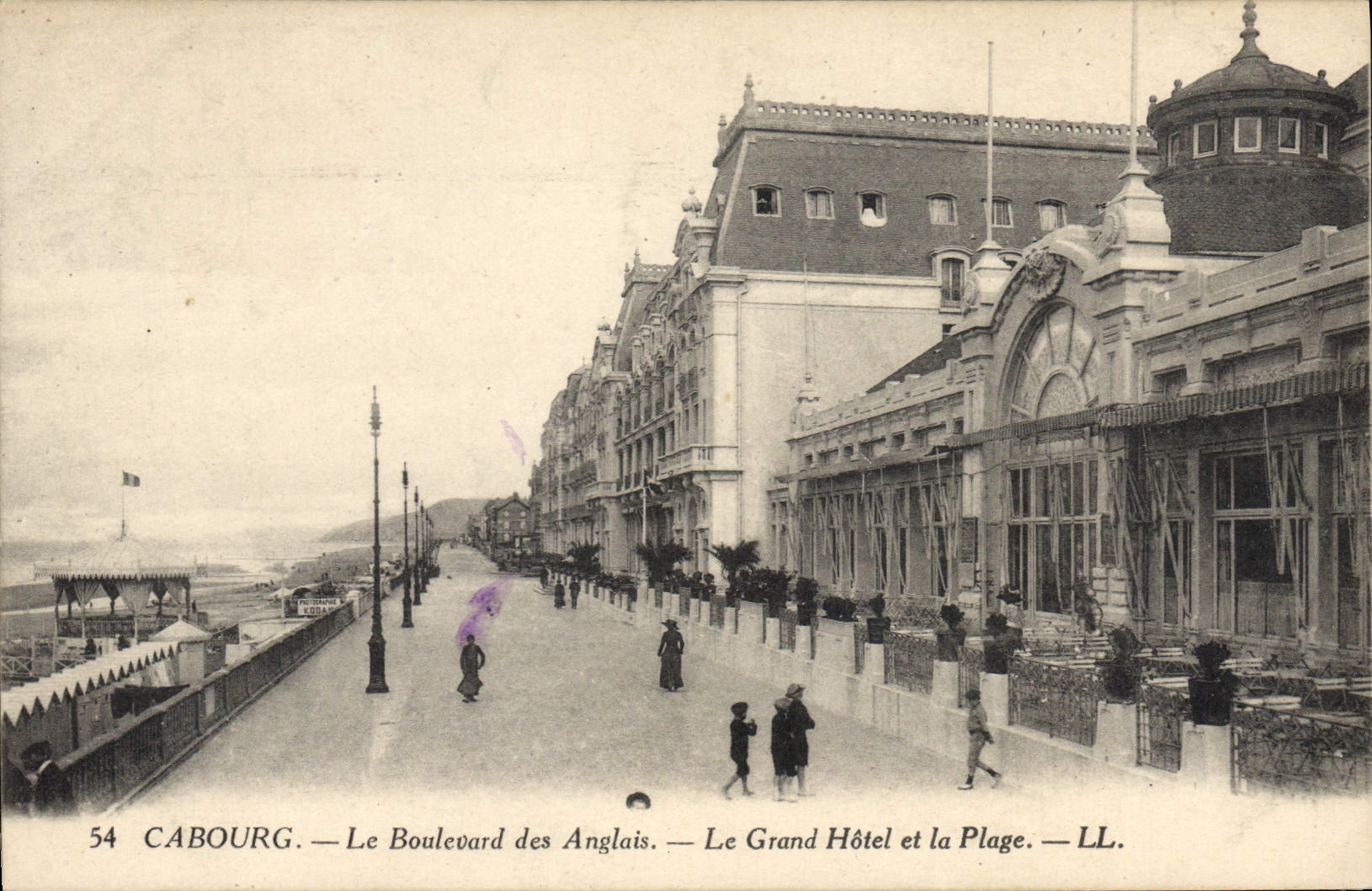 Cabourg — The Boulevard of the English — The Grand Hotel and the Beach — LL.