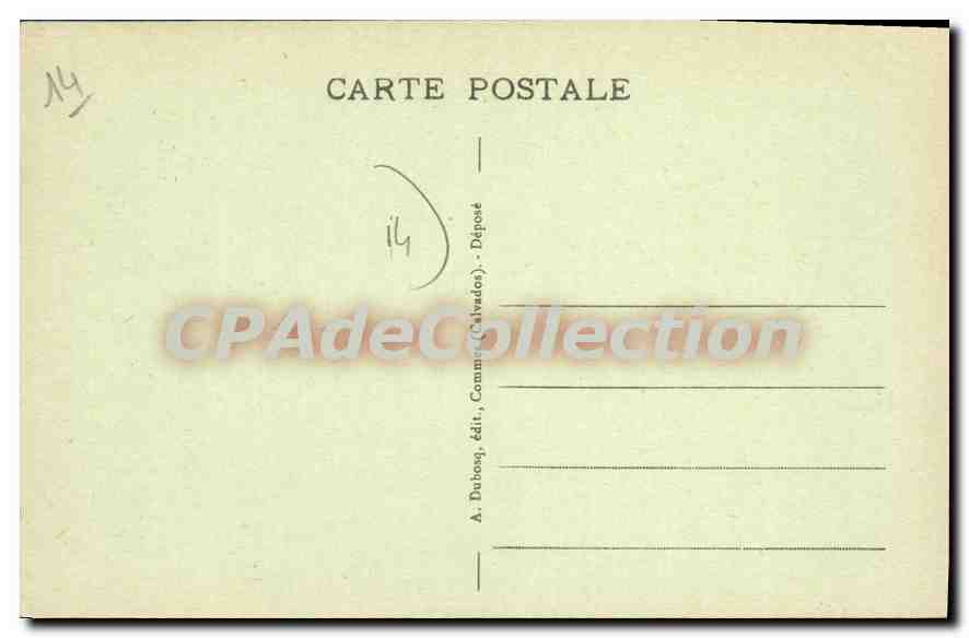 Bayeux — 15. Jahrhundert Schornstein genannt die « Lanterne der Toten » — A. Dubosq, Verleger (Calvados) — Rückseite