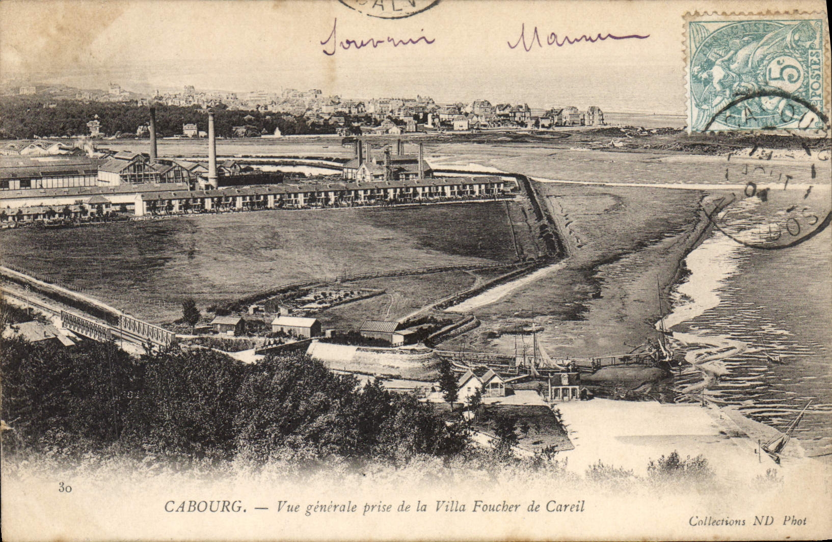 Cabourg — Vue générale prise de la Villa Foucher de Careil — Collections ND Phot, n°30