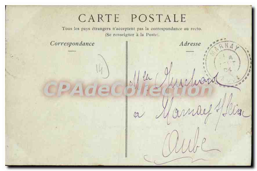 Cabourg — Vue générale prise de la Villa Foucher de Careil — Collections ND Phot, n°30 — Verso
