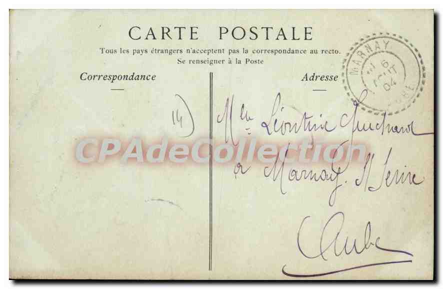 CPA Cabourg La Promenade De La Mer — Rückseite