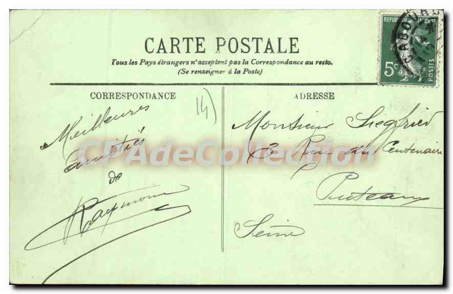 Cabourg — L'Hôtel des Ducs de Normandie et la Digue — LL — Verso