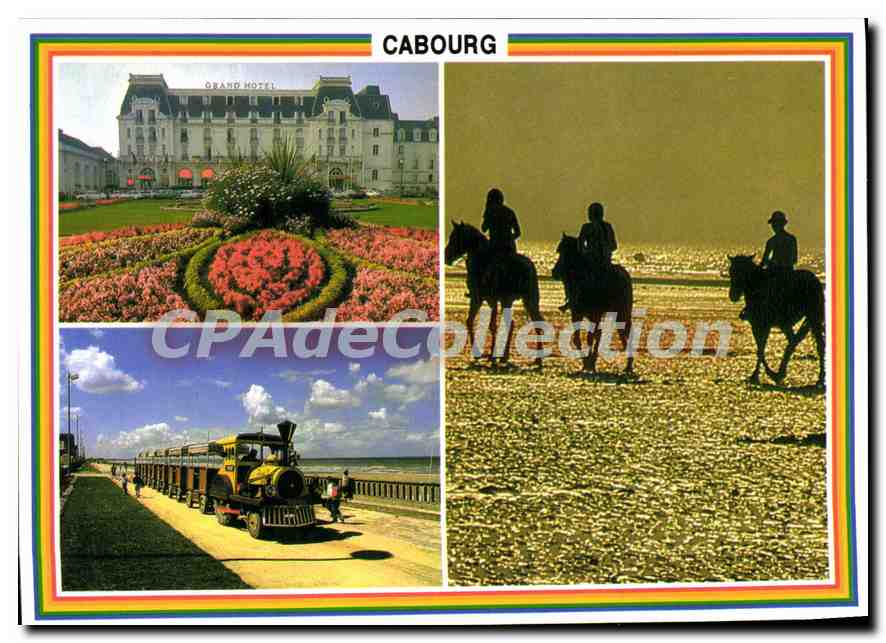 Cabourg — Grand Hôtel, jardins, petit train, plage — Édition Larrieu, Toulouse
