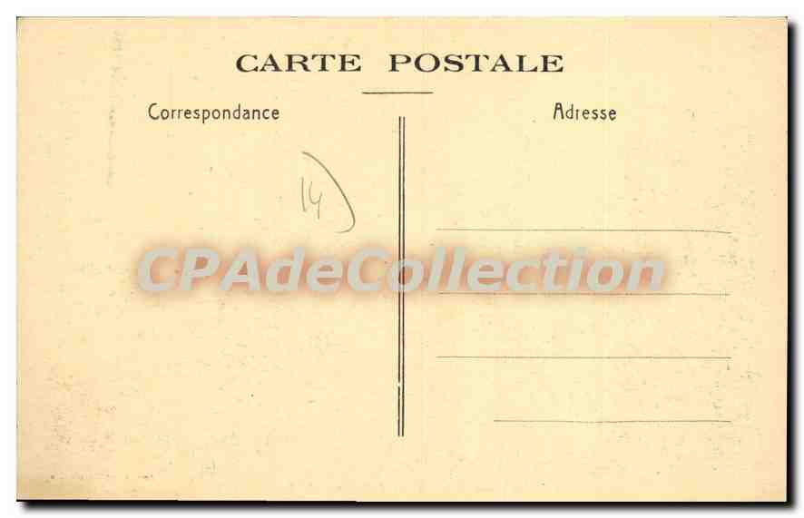 CPA hopital de Caen Interieur De La Chapelle — Verso