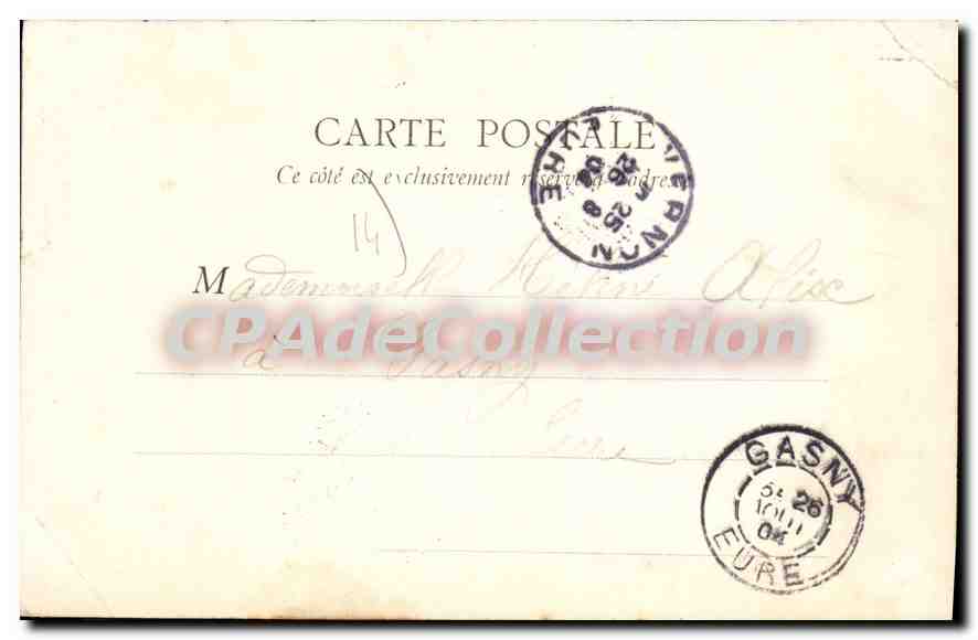 Caen — Monument des Enfants du Calvados et place des Casernes — éditeur inconnu — Verso