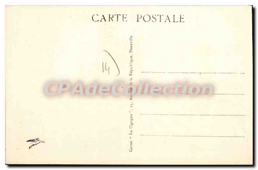Caen — Der Kriegsdenkmal 1914-1918 — Antike Ansichtskarte aus Sammlung — Rückseite