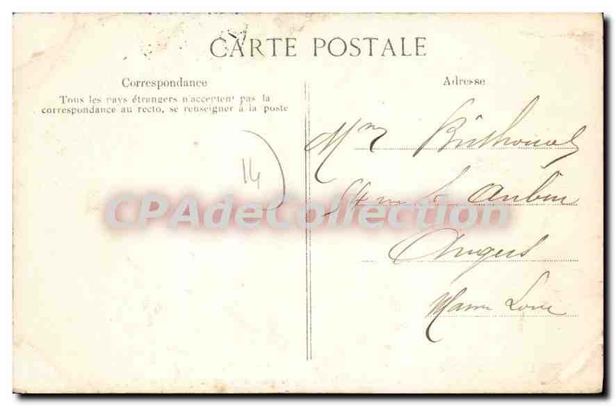 CPA Caen Le Musee Restitution A La Vierge Le Lendemain Du Mariage — Verso