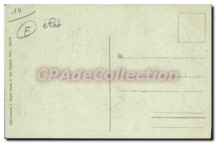 CPA Caen Pensionnat Saint Joseph Aumonerie Et Conciergerie — Rückseite