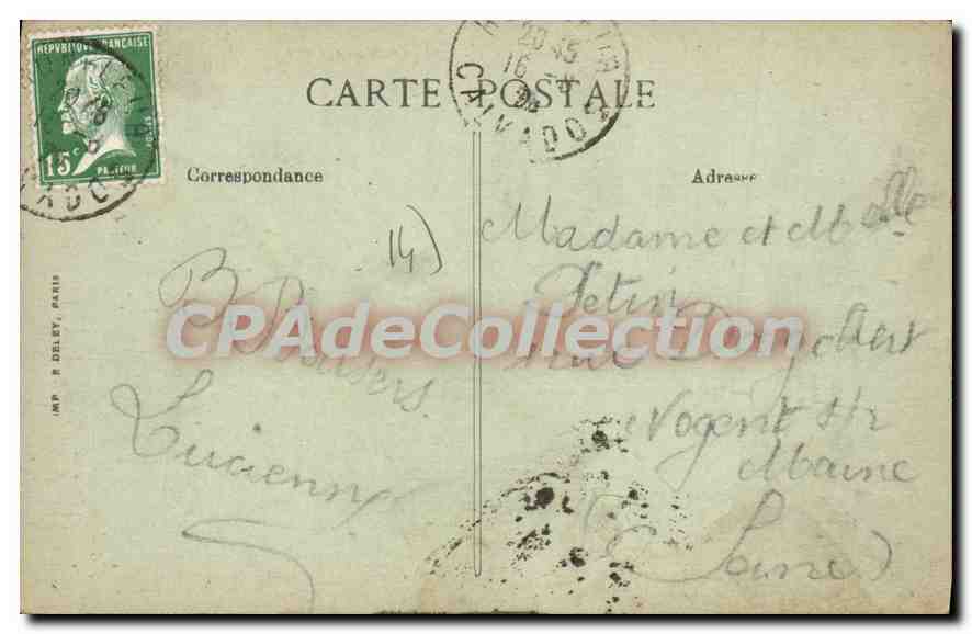 CPA Deauville Yacht Au Port — Rückseite