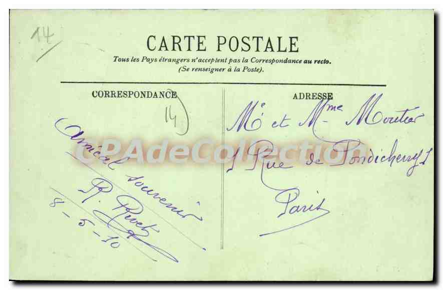 CPA Trouville L'Eden Casino — Verso