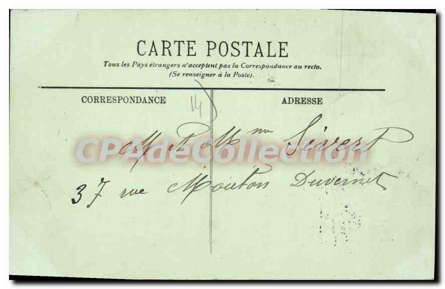 CPA Trouville Les Planches — Verso