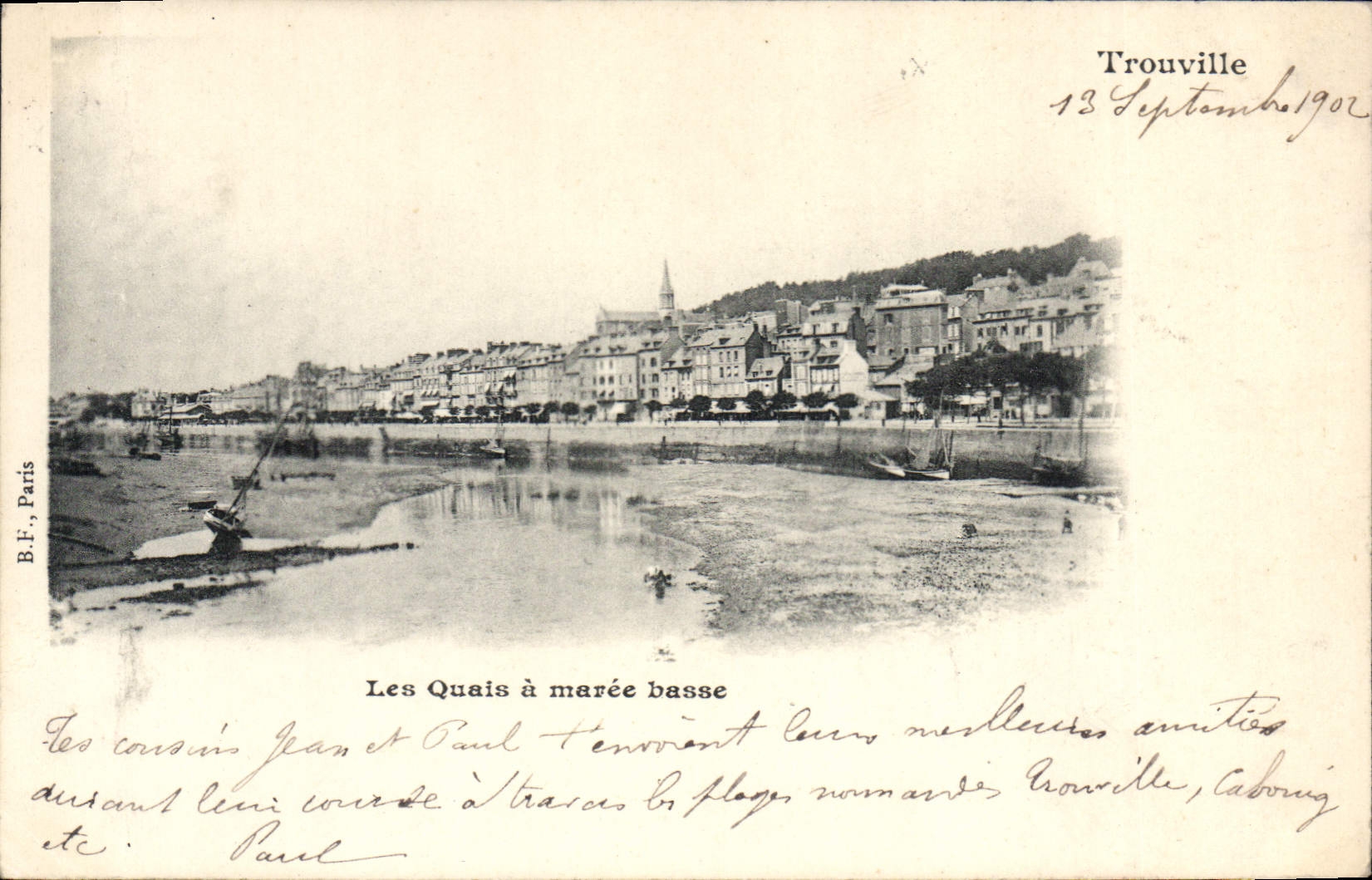 CPA Trouville Les Quais a Maree Basse
