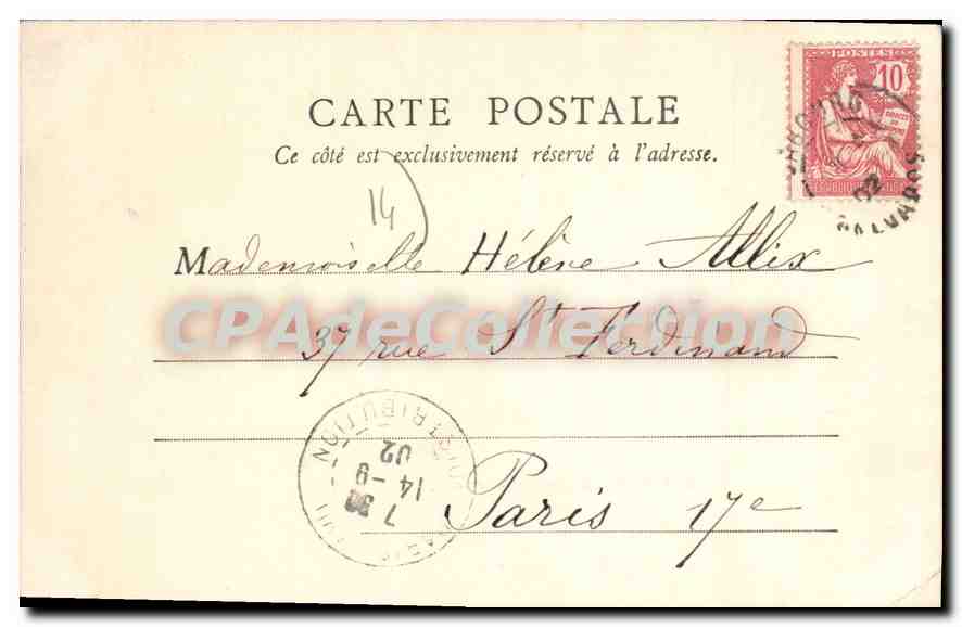 CPA Trouville Les Quais a Maree Basse — Verso