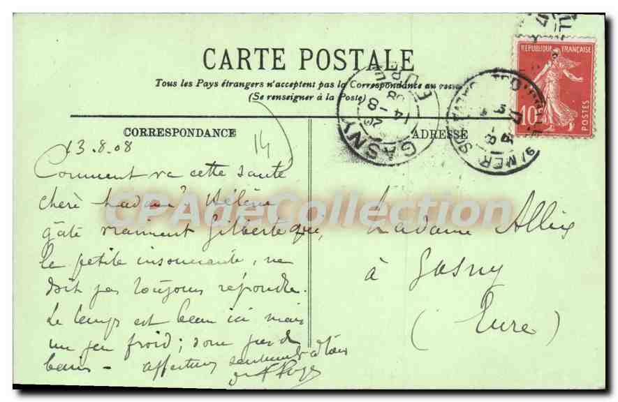 CPA Trouville Le Pont De La Gare — Verso