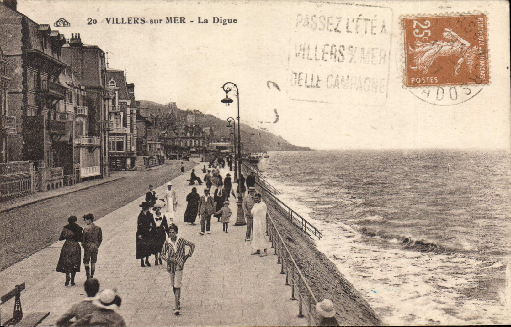 Villers-sur-Mer - La Digue — editor CPAdeCollection, n° 20
