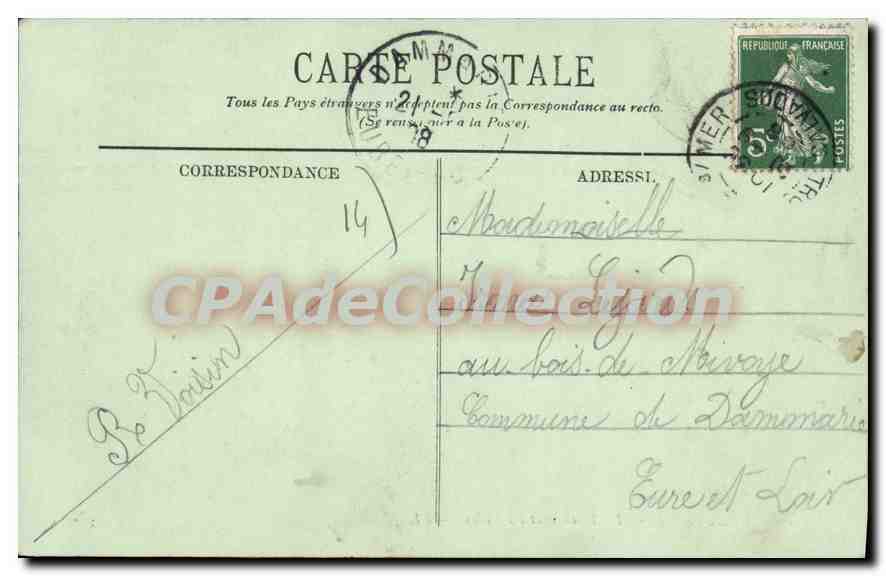 CPA Deauville La Terrasse et Les Villas — Rückseite