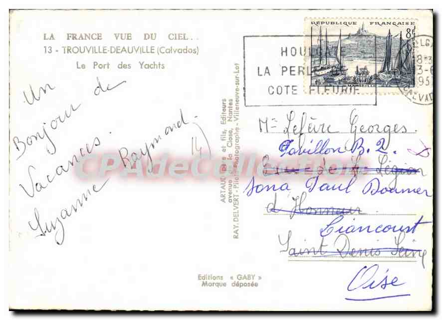 Der Yacht-Hafen — Trouville-Deauville (Calvados) — Éditions Gaby — Rückseite