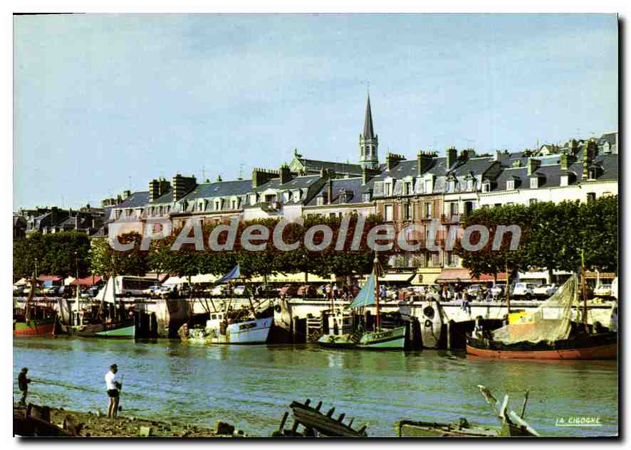La Chigogne — Quai de la Touques et les bateaux de pêche — Édition La Chigogne, Trouville