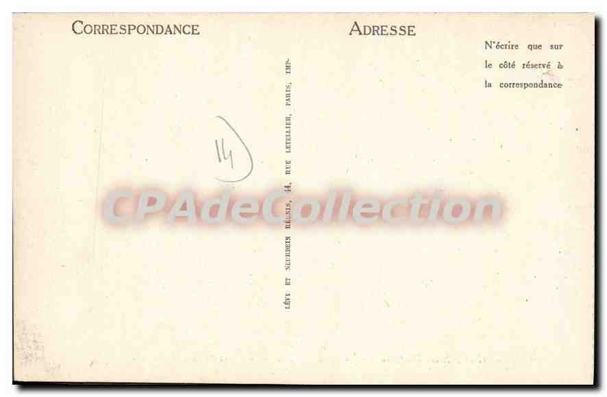 Langrune-sur-Mer — La Plage et l'Hôtel du Petit Paradis — LL — Verso
