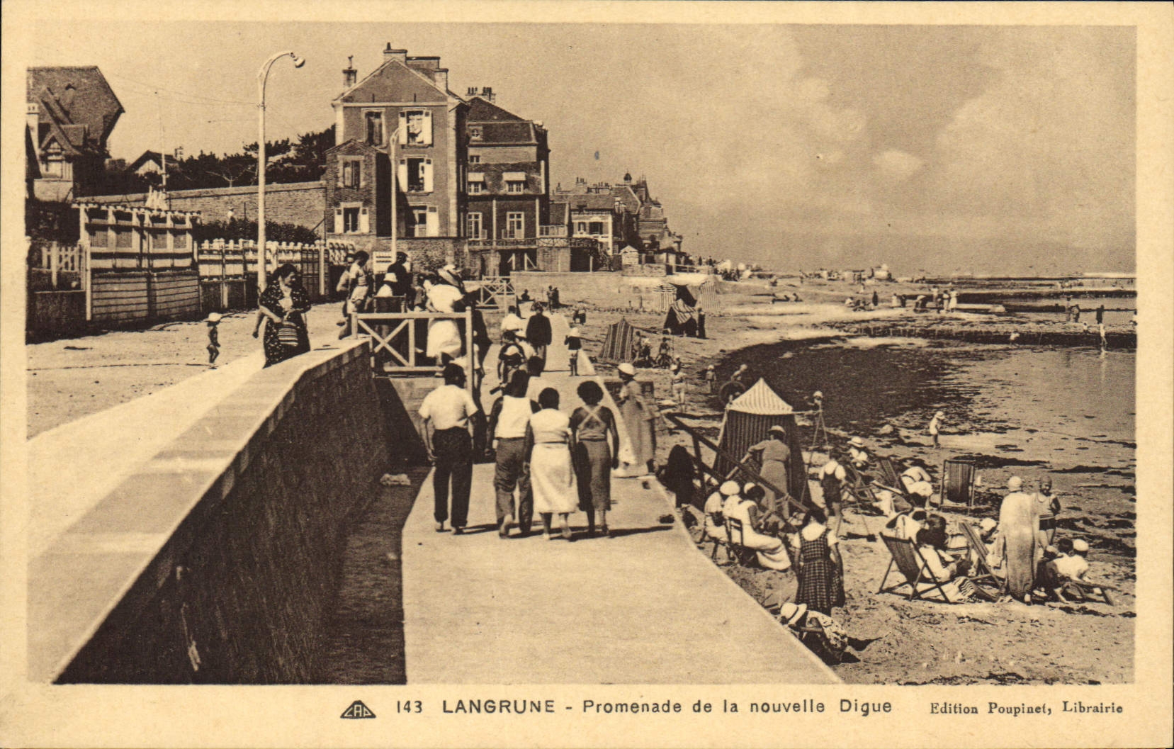 Langrune - Promenade der neuen Digue — Edition Poupinet, Buchhandlung, n° 143