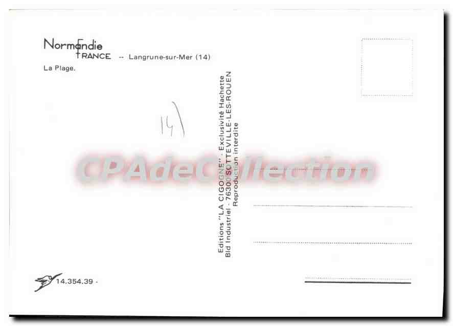 Langrune-sur-Mer — The Beach — Editions LA CIGOGNE — Back