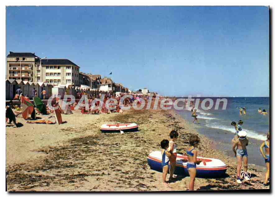 Langrune-sur-Mer — lebendige Strandansicht — Verlag: Artaut, Nantes