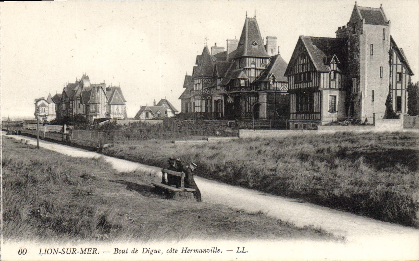 Lion-sur-Mer — Ende der Dammkante, Seite Hermanville — LL.
