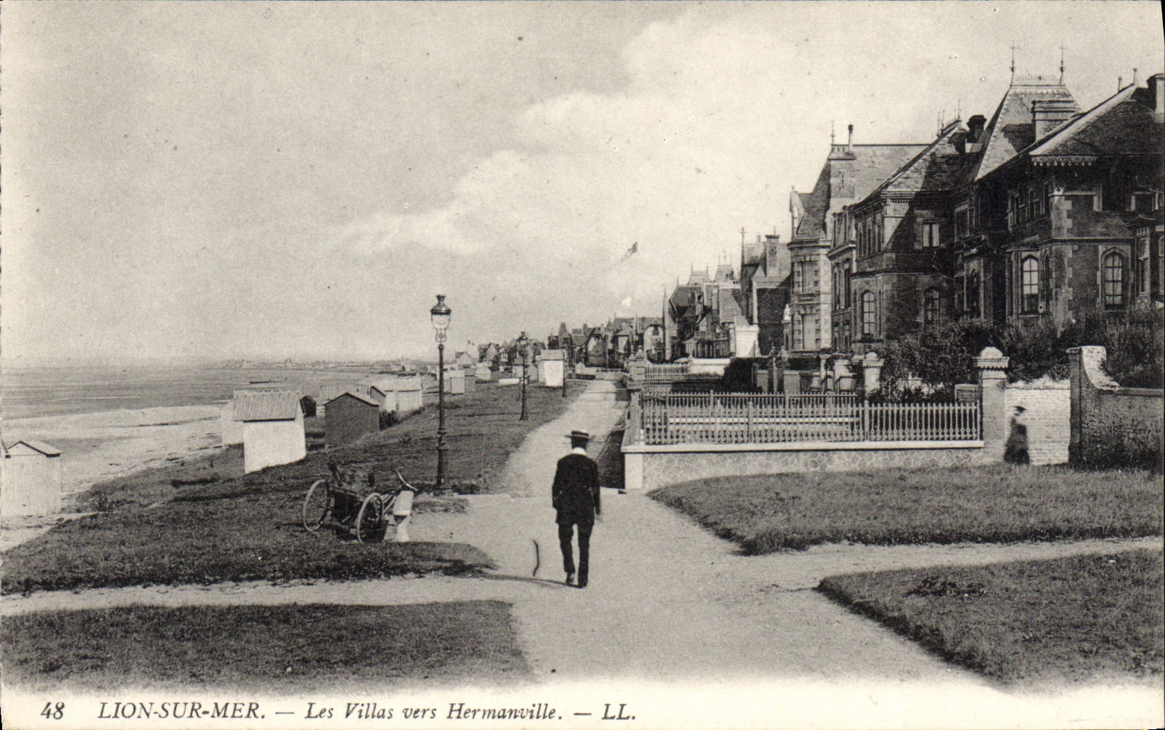 Lion-sur-Mer — Les Villas vers Hermanville — LL. n°48