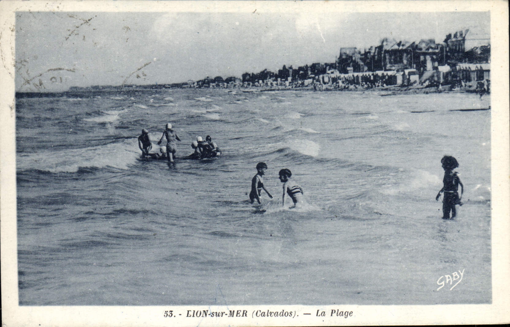 LION-sur-MER (Calvados) — La Plage — Saby