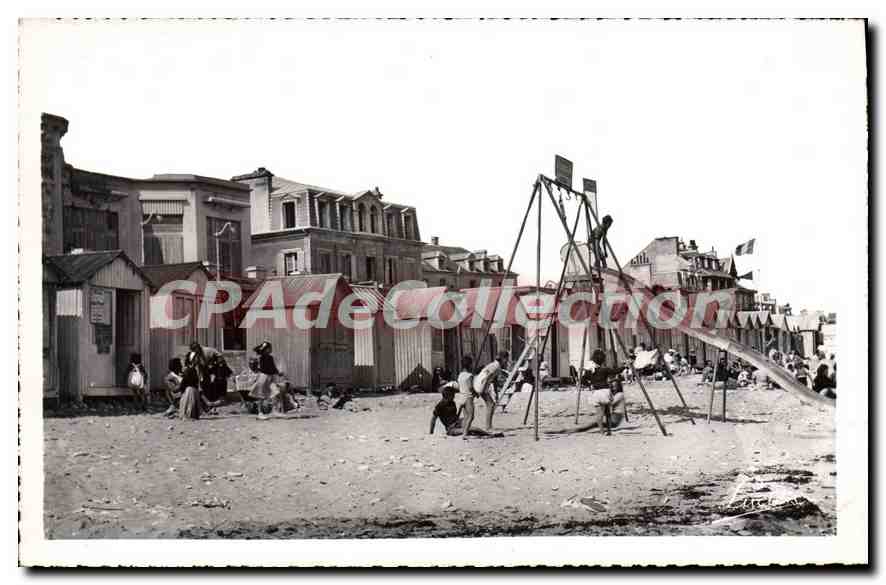 LION-sur-MER (Calvados) — Les jeux sur la plage — Collection Brulé - Bazar - Lion