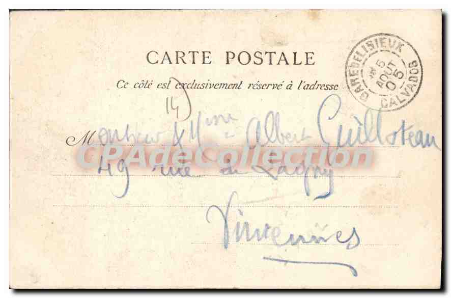 Lisieux — Alte Haus, rue des Boucheries — La C. B. M. Pante, n°2808 — Rückseite