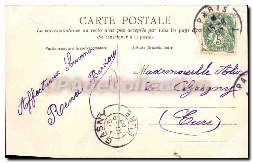 LUC-sur-MER — Der Promenoir, Südseite — Sammlung AD — Rückseite