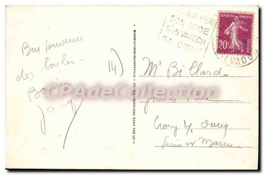LUC-sur-MER - La Digue — CPA des Arts Photoméc. N°55 — Verso